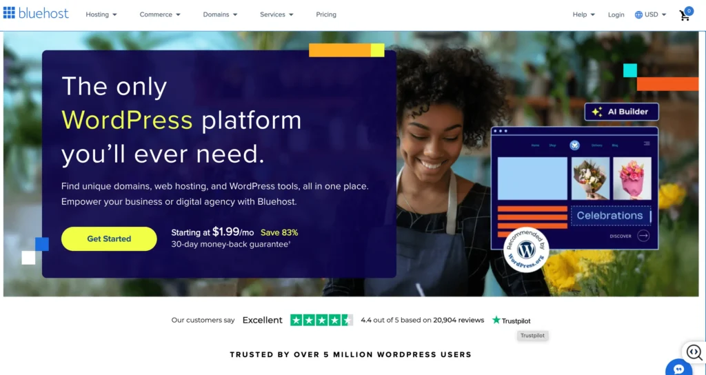 Start a Blog with Bluehost